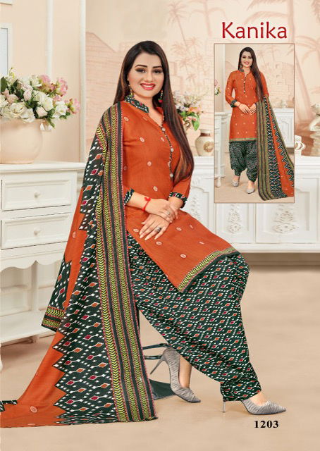 Amit Kanika 12 Latest Ready Made Cotton Printed Regular Wear Cotton Dress